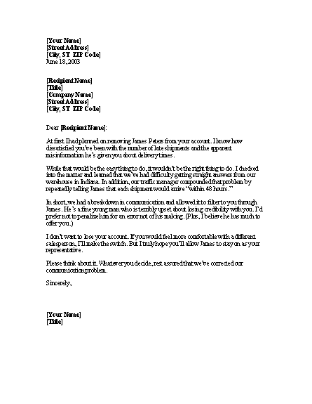 Salesperson Word Newer Letter Samples And Templates