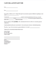 Sample Letter To Cancel...