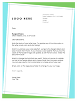 Professional Company Letterhead Sample In Geometric Design