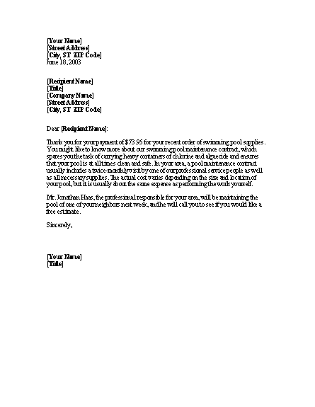 Sales Letter About Additional Services To Client
